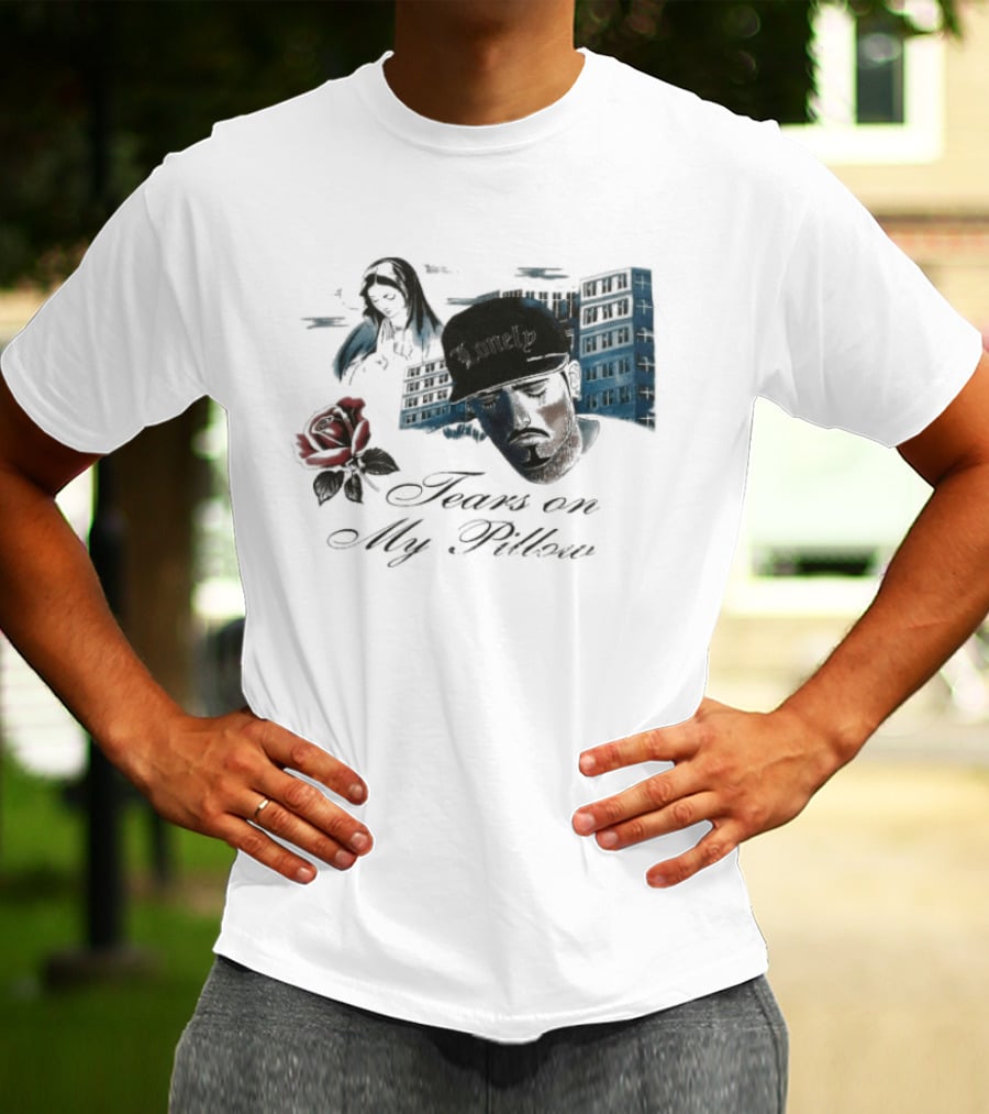 Willy Chavarria Tears In My Pillow Rose Lonely Cityscape Expressions T-Shirt
