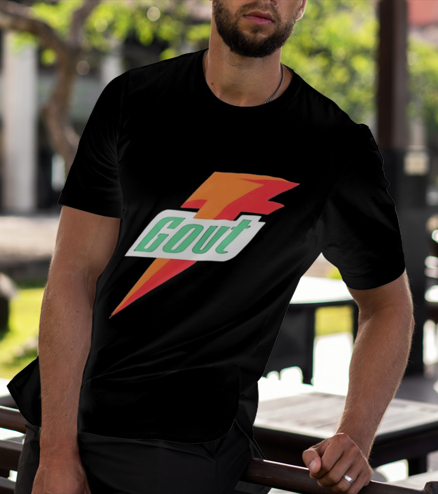 Gout Parody Orange Bolt T-Shirt