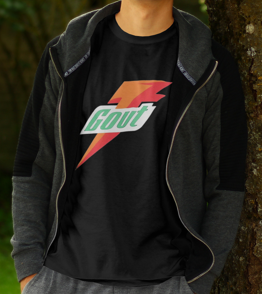 Gout Parody Orange Bolt T-Shirt