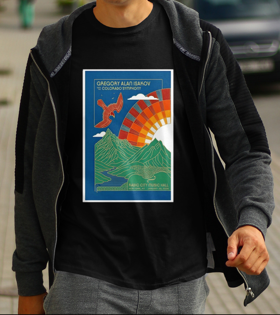 Gregory Alan Isakov With The Colorado Symphony New York Radio City Music Hall January 30 2026 T-Shirt