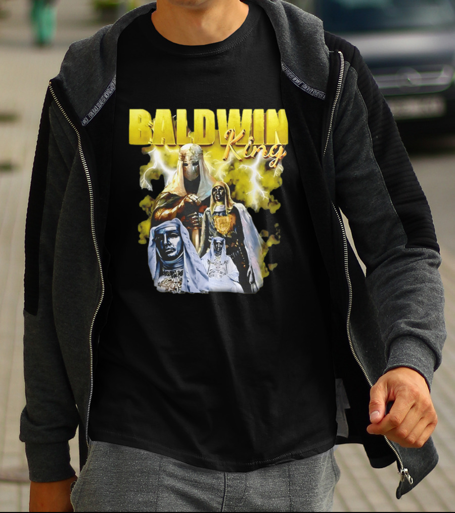 Baldwin King Medieval Knights Epic Heroic Adventure T-Shirt