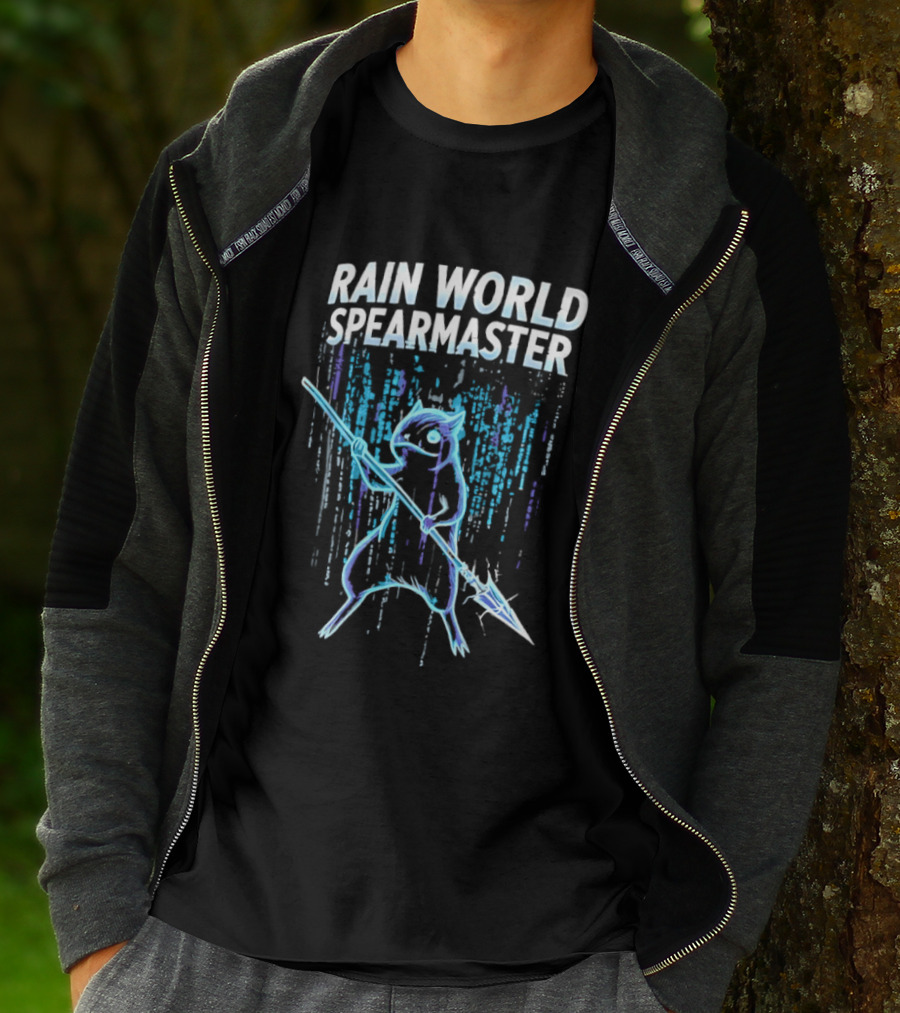 Rain World Spearmaster Character Art Neon Glow T-Shirt