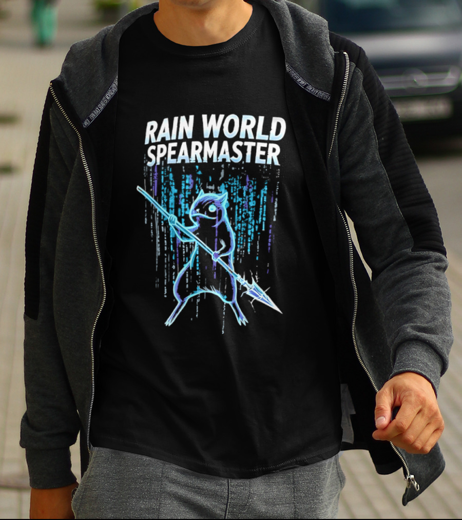 Rain World Spearmaster Character Art Neon Glow T-Shirt