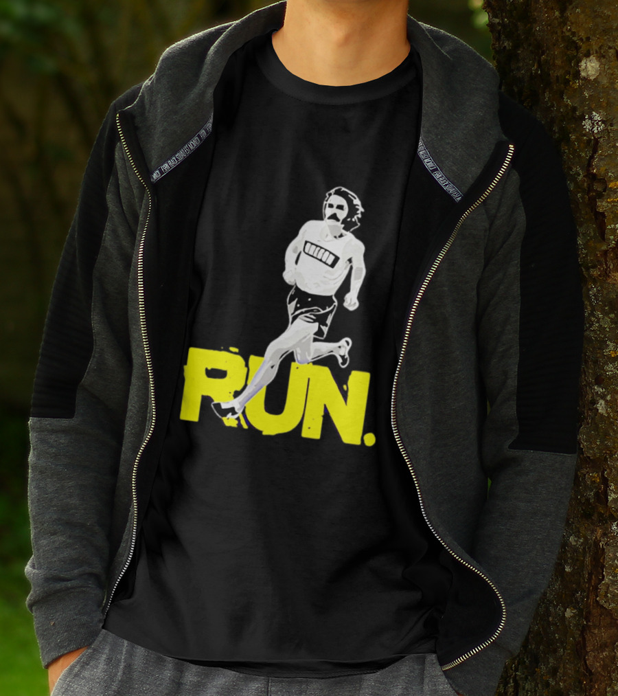 Steve Prefontaine Run Iconic Yellow T-Shirt