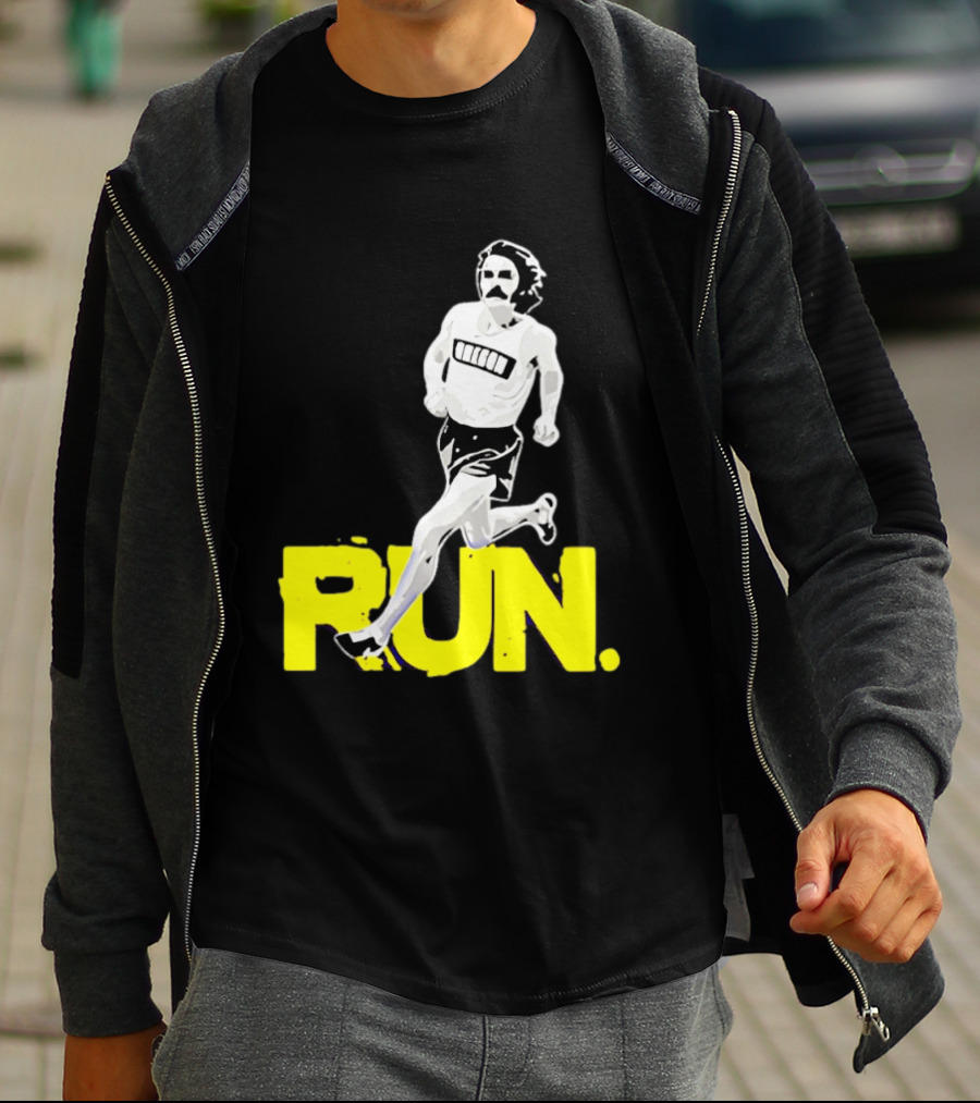Steve Prefontaine Run Iconic Yellow T-Shirt