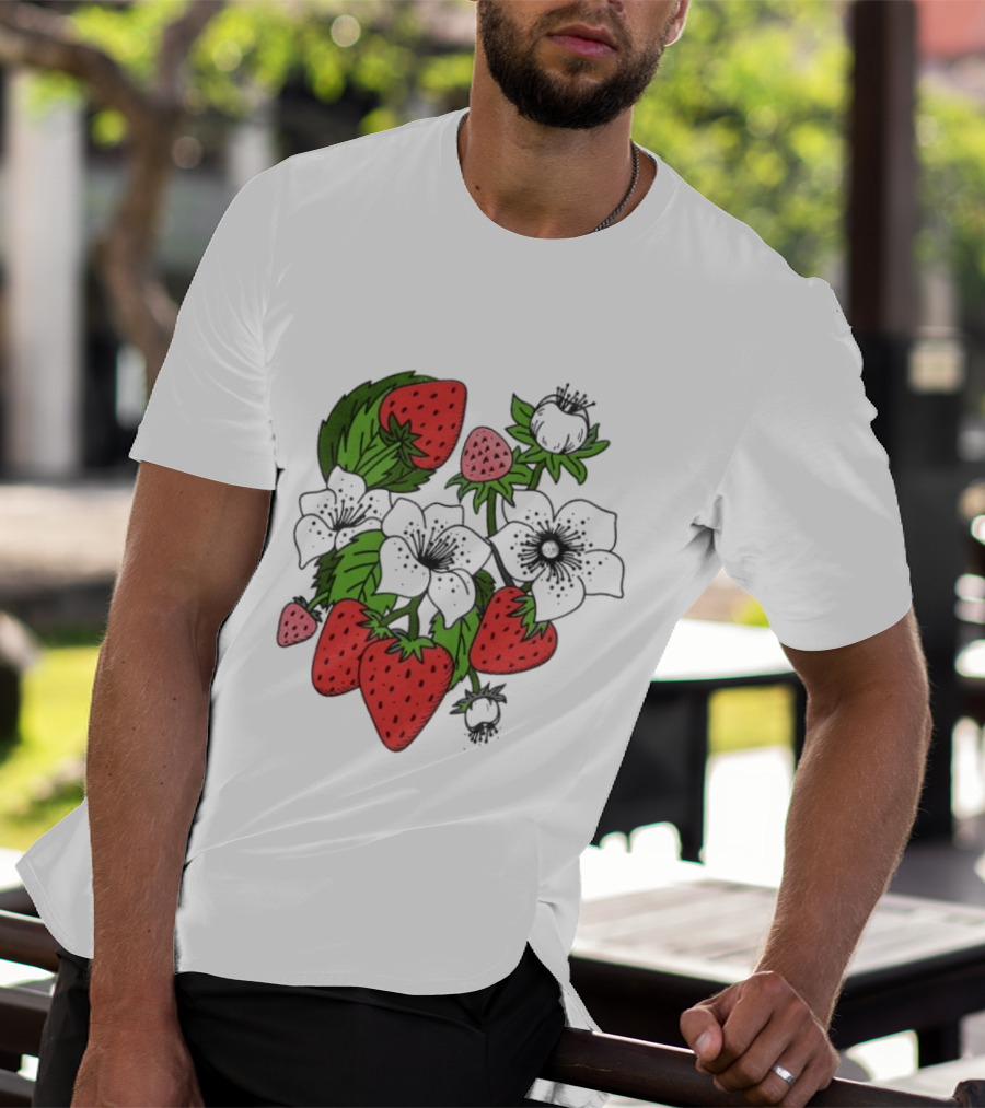 Big Bud Press Strawbaby Anniversary Strawberry Botanical T-Shirt