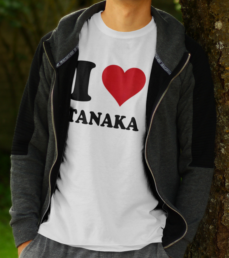 I Love Tanaka Ao Tanaka Leeds United FC T-Shirt