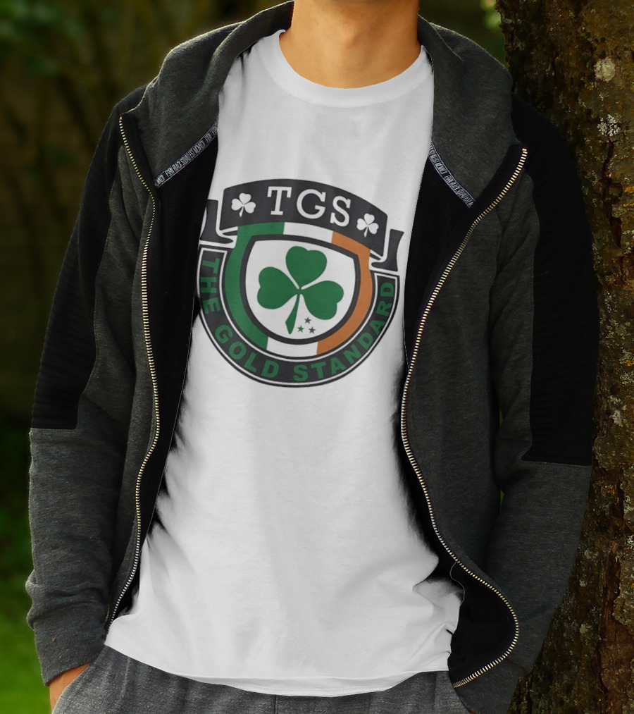 TGS The Gold Standard Shamrock Emblem With Irish T-Shirt
