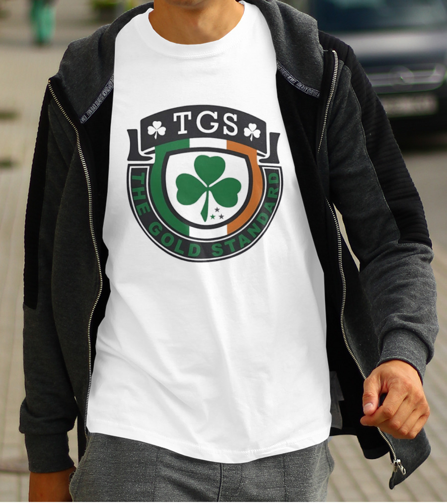 TGS The Gold Standard Shamrock Emblem With Irish T-Shirt
