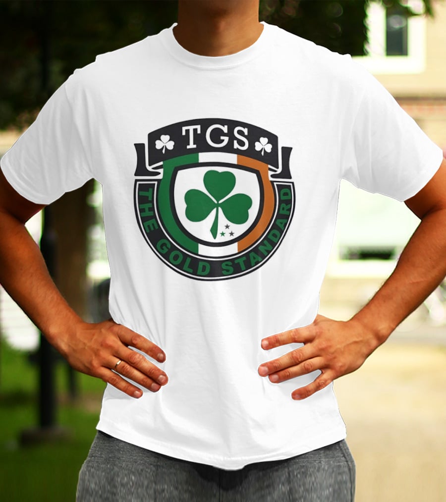TGS The Gold Standard Shamrock Emblem With Irish T-Shirt