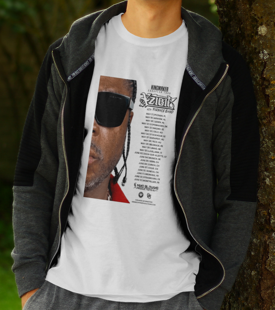 XZIBIT EU Tour 2026 Event Details Featuring Live Performances T-Shirt