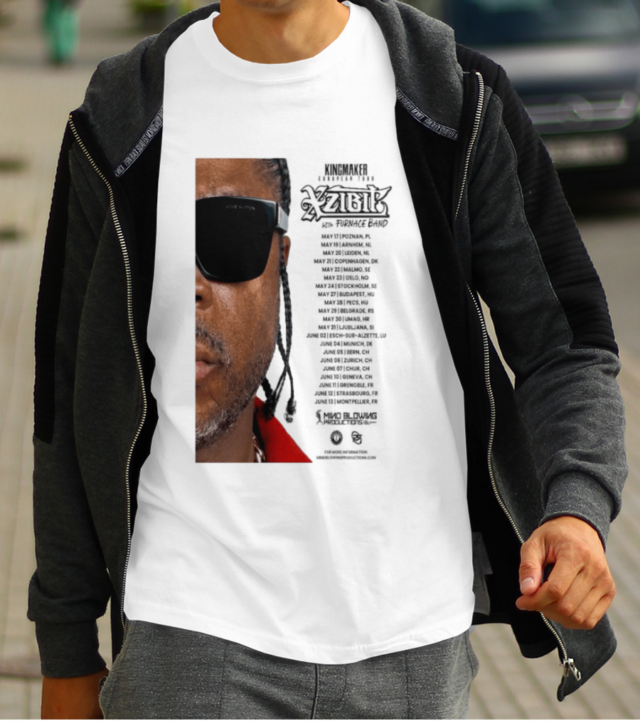 XZIBIT EU Tour 2026 Event Details Featuring Live Performances T-Shirt