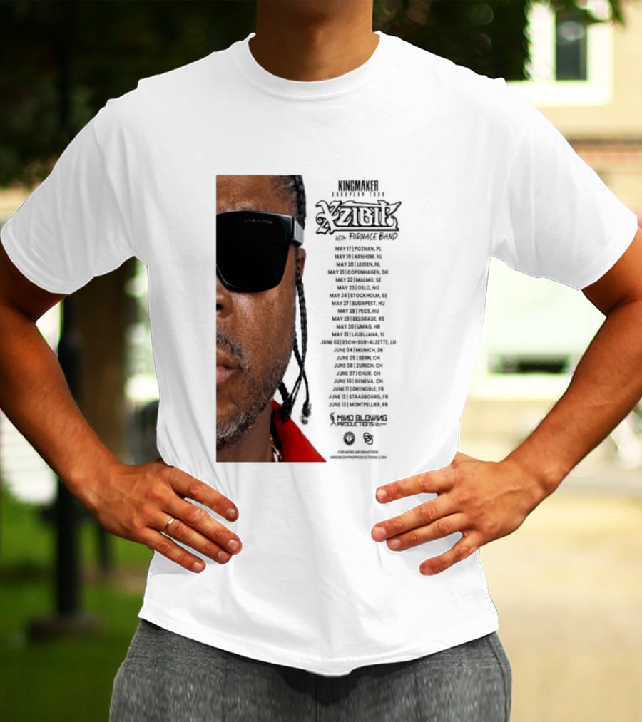 XZIBIT EU Tour 2026 Event Details Featuring Live Performances T-Shirt