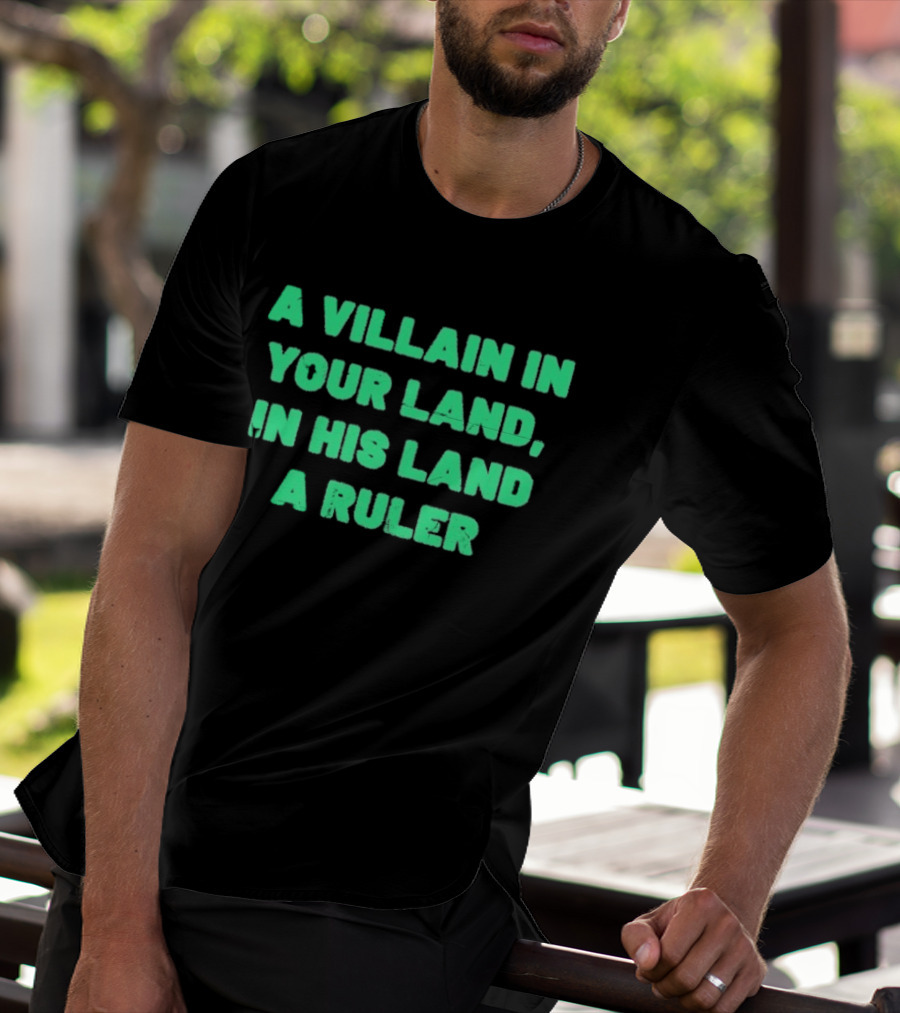 Paisaboys A Villain In Your Land In His Land A Ruler Sangre Azteca T-Shirt