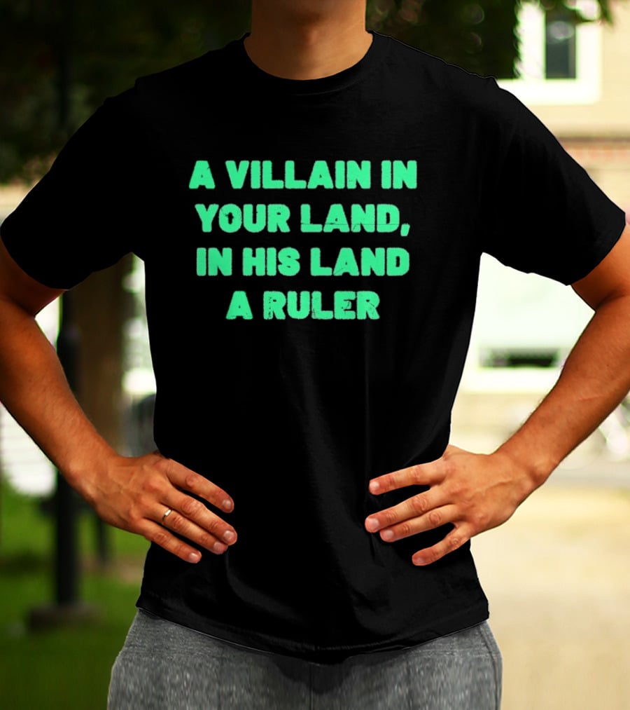 Paisaboys A Villain In Your Land In His Land A Ruler Sangre Azteca T-Shirt