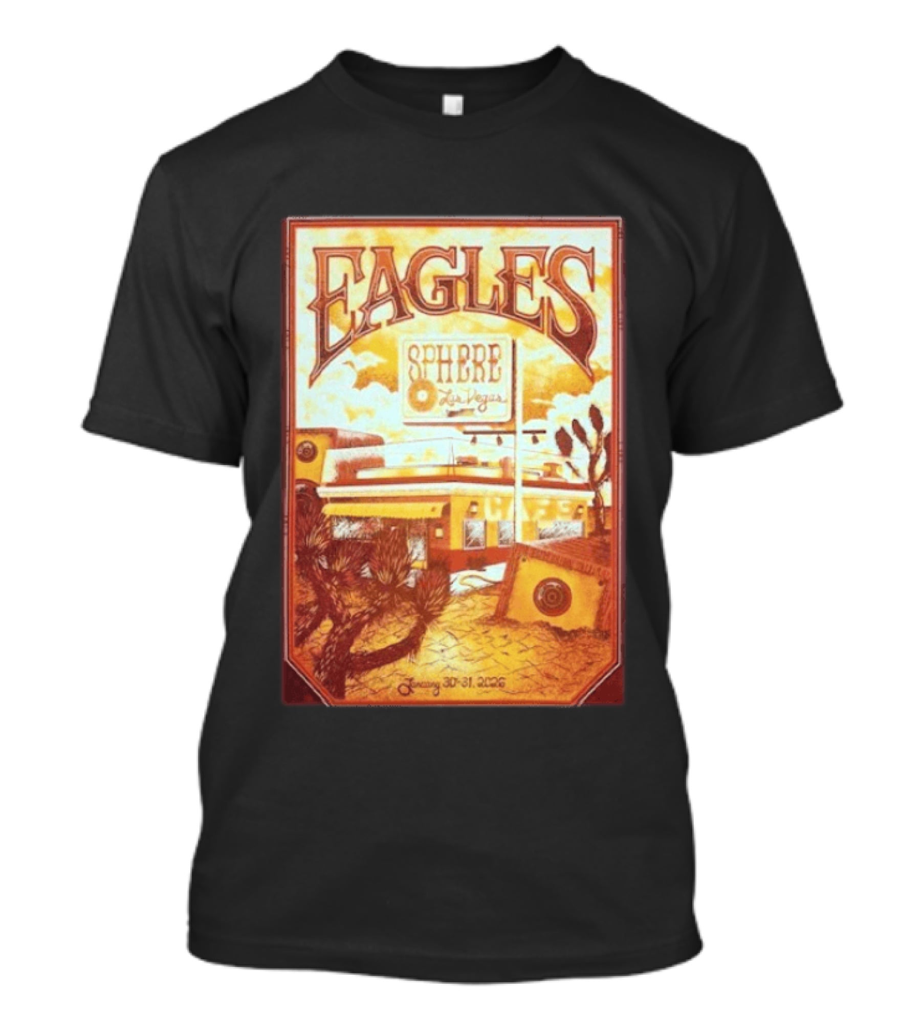 Eagles Sphere Las Vegas January 30 31 2026 T-Shirt