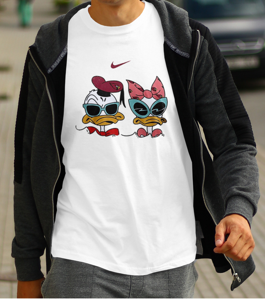 Arizona Cardinals Donald Daisy Duck Nike Collaboration T-Shirt