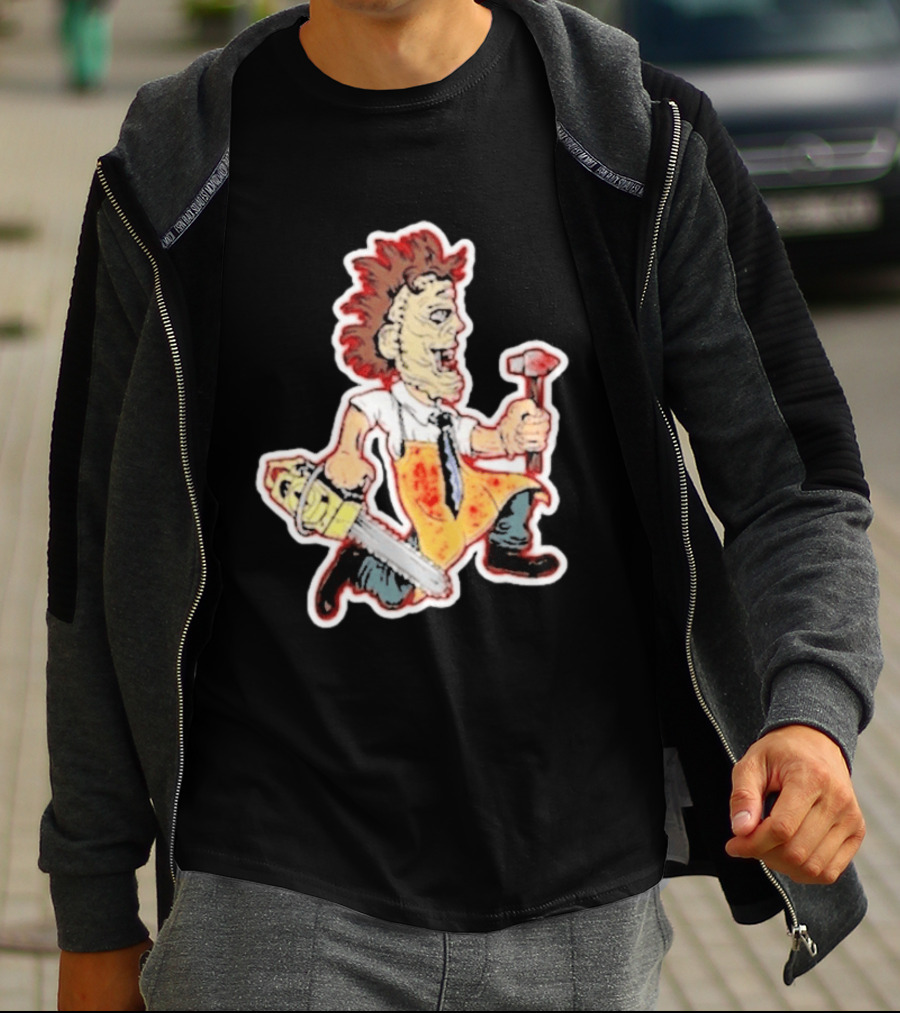 Insane Clown Posse X Leatherface Chainsaw Character Collaboration T-Shirt