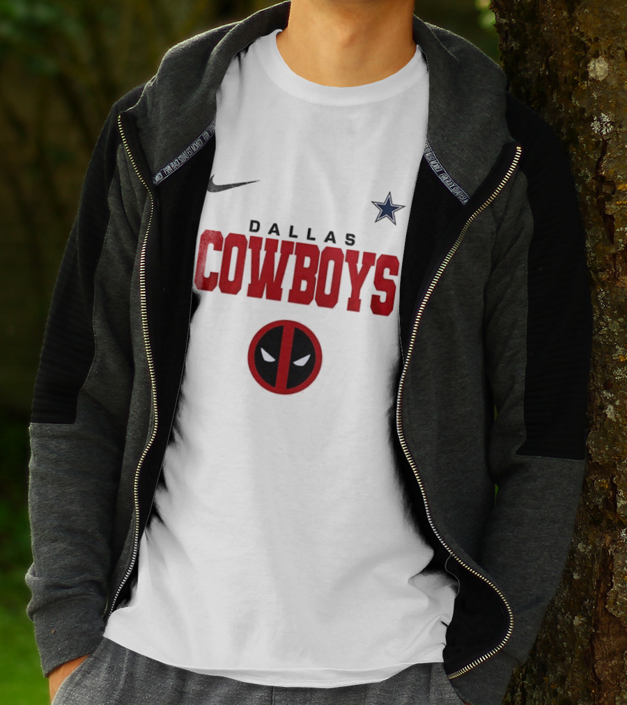 Dallas Cowboys Deadpool Collaboration Nike Star T-Shirt