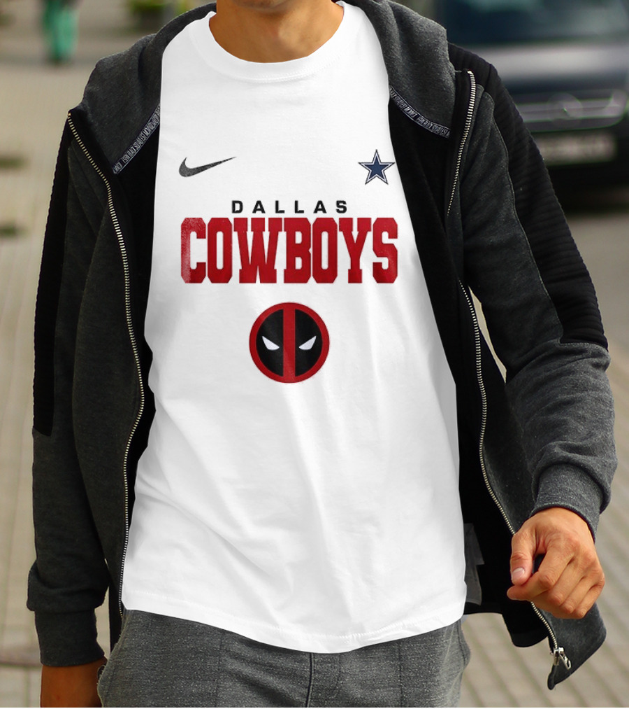 Dallas Cowboys Deadpool Collaboration Nike Star T-Shirt