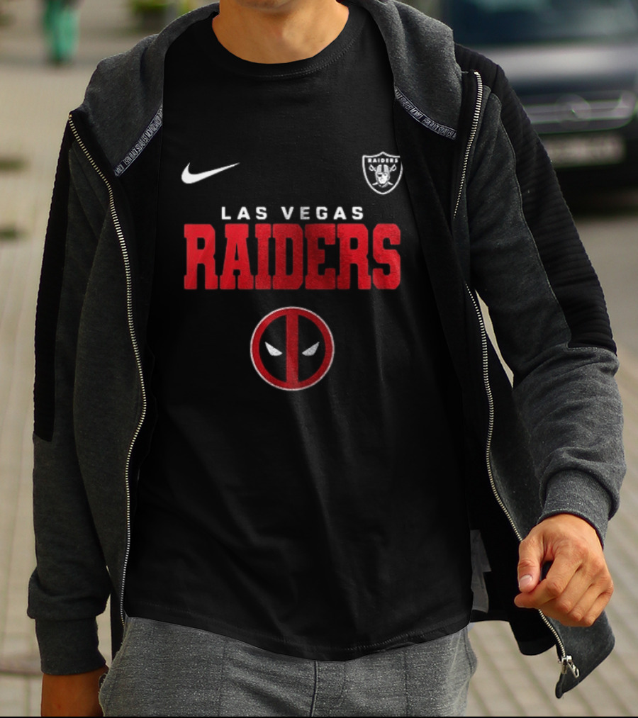 Las Vegas Raiders Deadpool Let's F***ing Go Nike T-Shirt