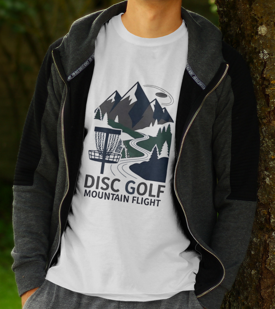 Disc Golf Mountain Flight Adventure Scenic Course T-Shirt