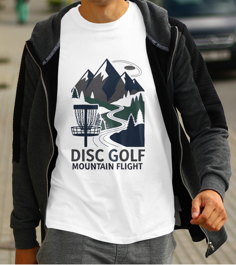 Disc Golf Mountain Flight Adventure Scenic Course T-Shirt