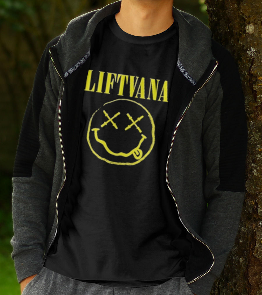 LIFTVANA Nirvana Smiley Face Icon With Yellow T-Shirt