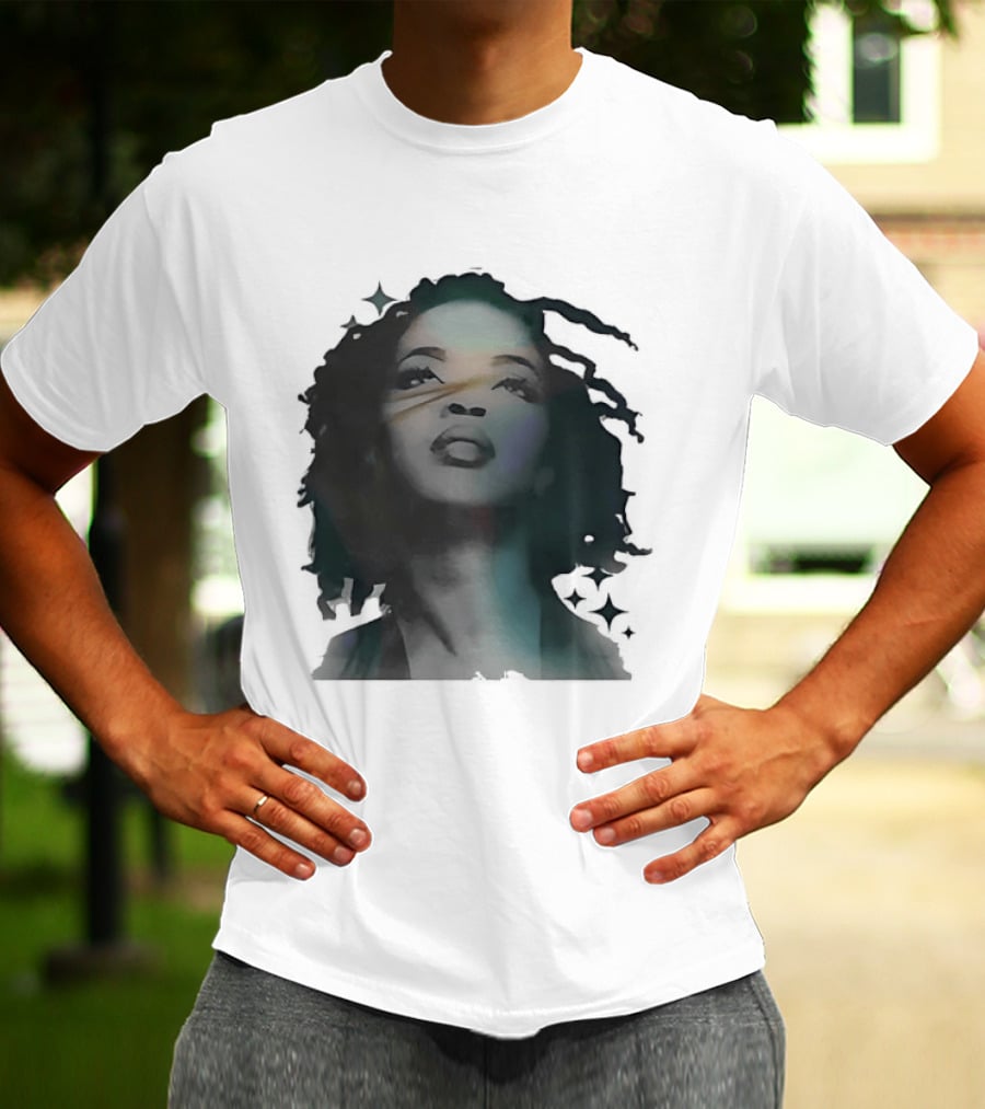 Lauryn Hill Watercolor Style Dreadlocks T-Shirt