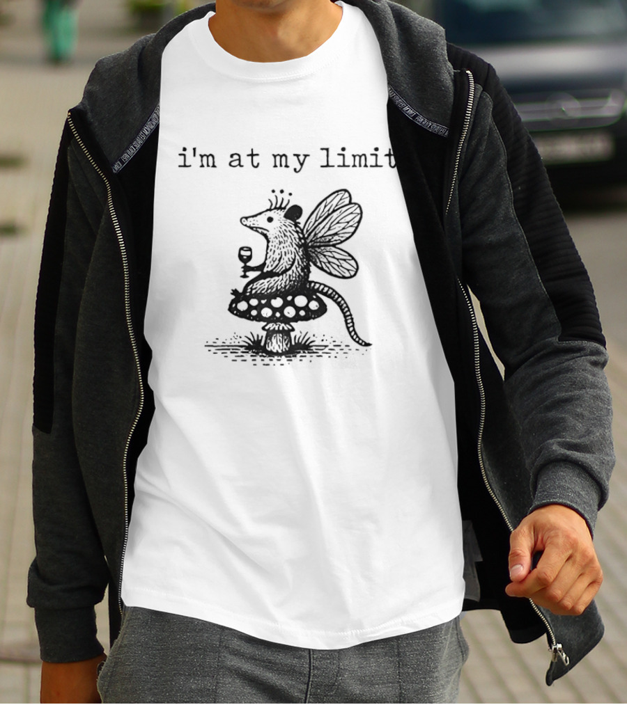 I'm At My Limit Opossum X Butterfly Crown Teacup T-Shirt