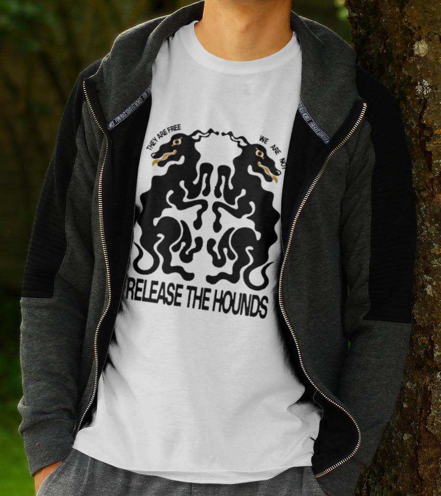 Release The Hounds They Are Free We Are Not Symmetrical Creature T-Shirt