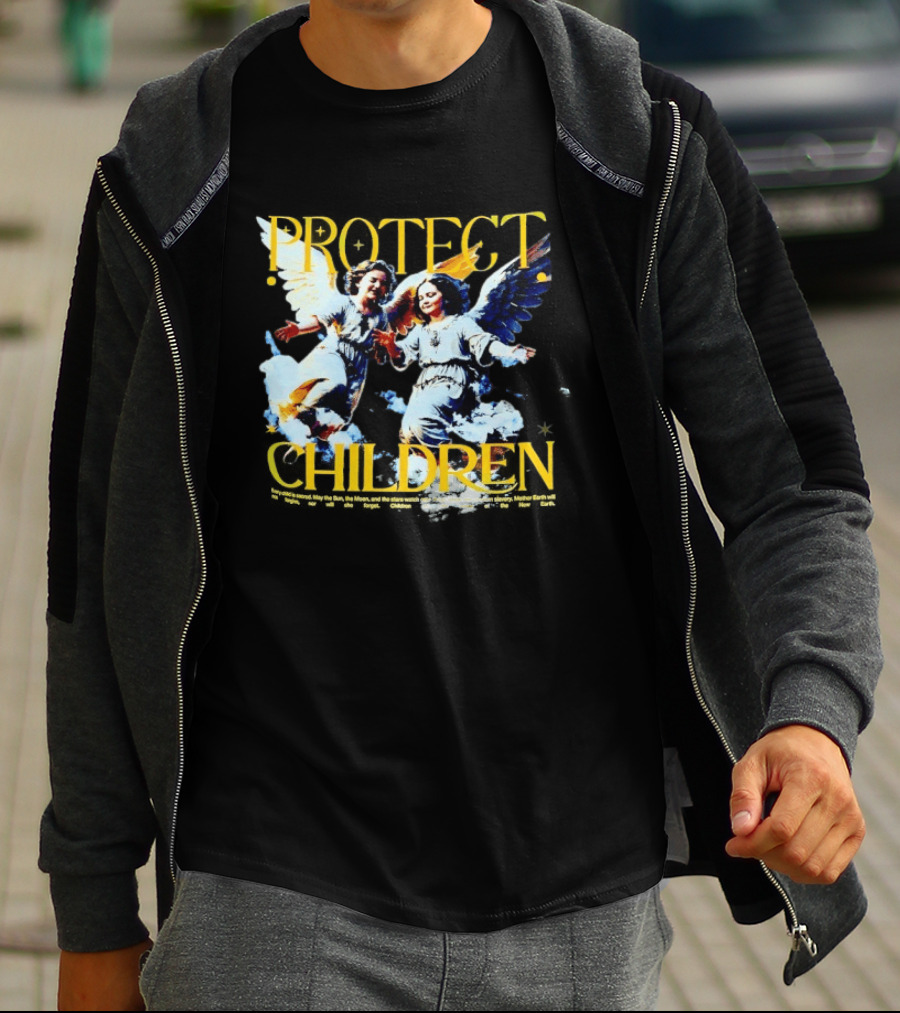 Protect Children Angel Guardians Heavenly Wings T-Shirt