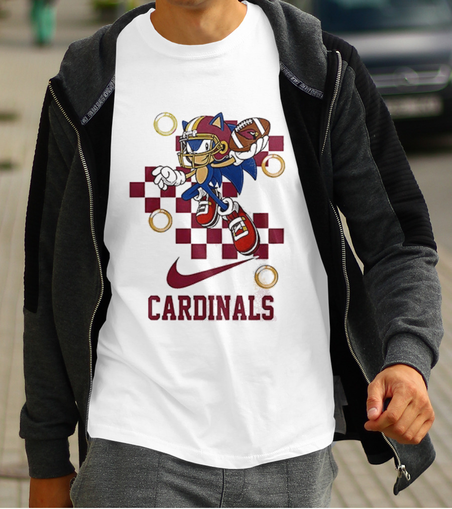 Arizona Cardinals Sonic Crossover Nike Collaboration T-Shirt