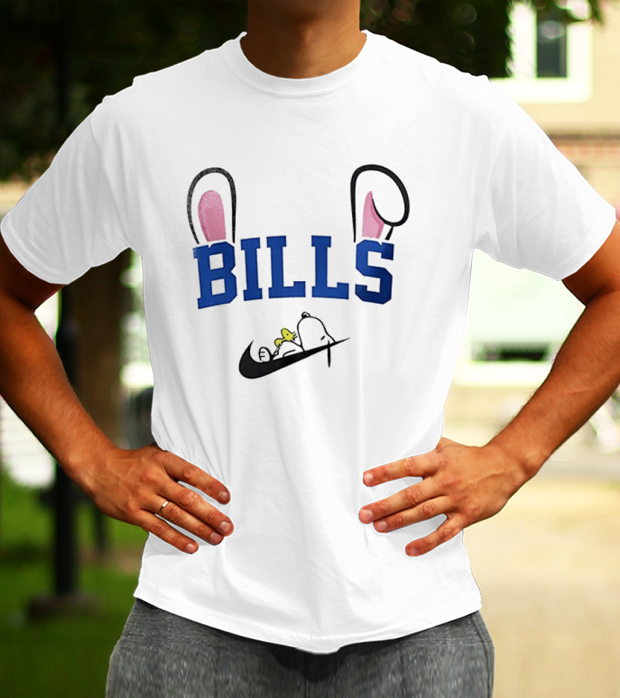 Buffalo Bills Peanuts Snoopy Woodstock Easter T-Shirt
