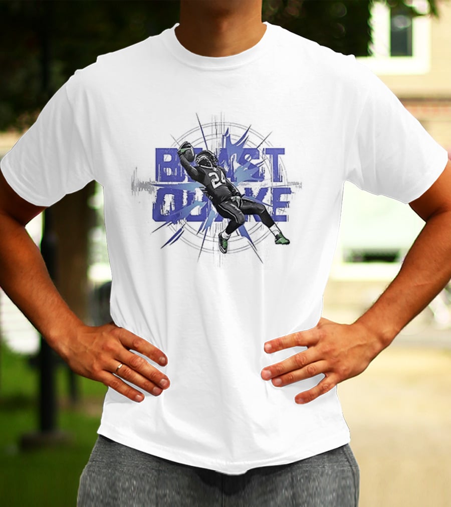 Seattle Seahawks Beast Quake Beast Mode Be Afraid Pose Seattle Football T-Shirt