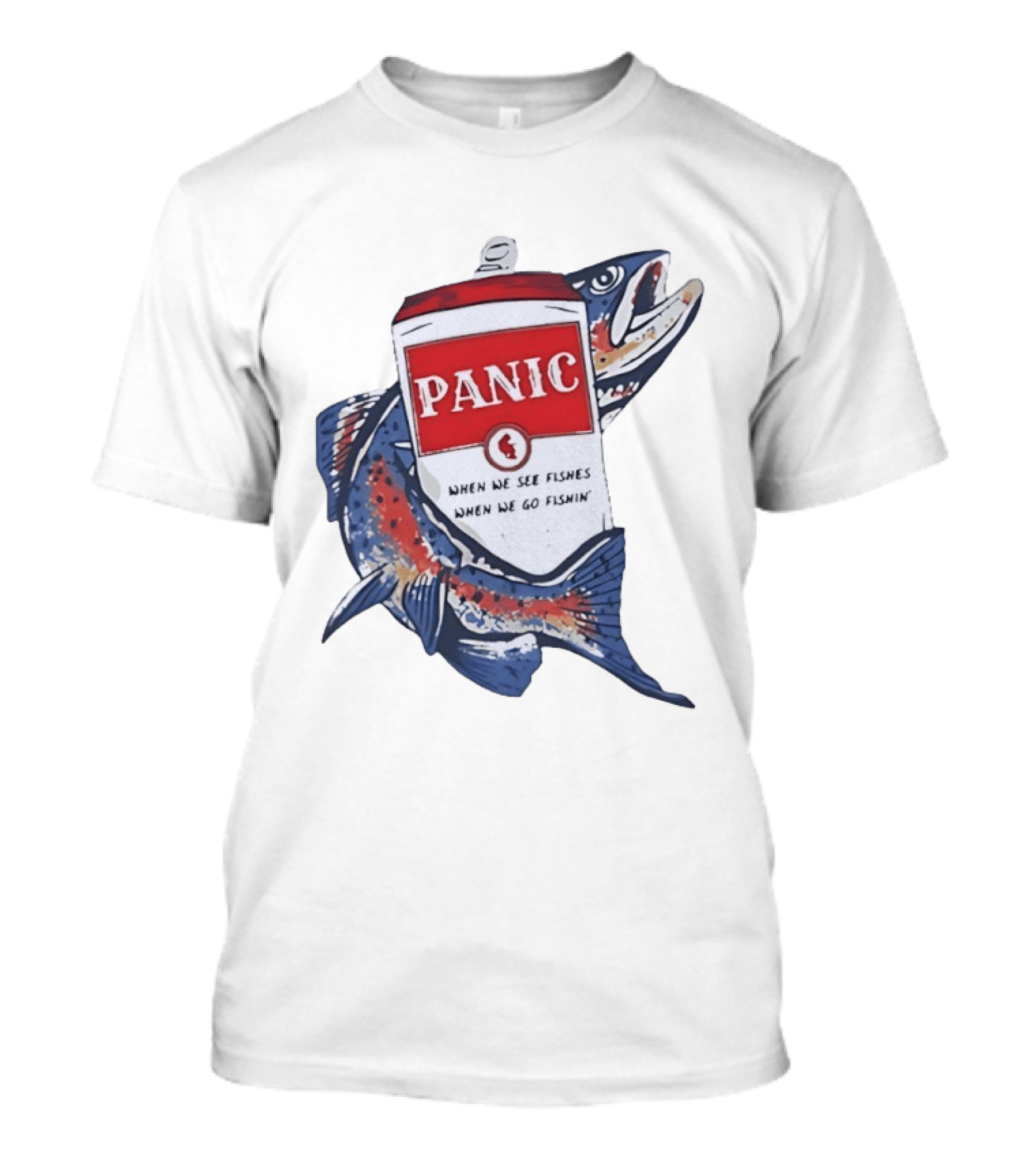 Widespread Panic When We See Fishes Go Fishin' WSMFP Fishing Lot T-Shirt