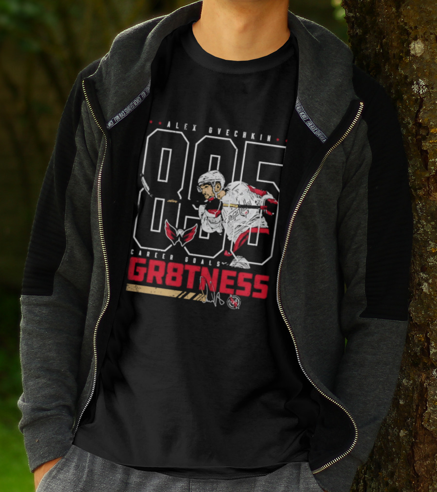 Alex Ovechkin 895 Career Goals GR8TNESS Washington Capitals Hockey T-Shirt