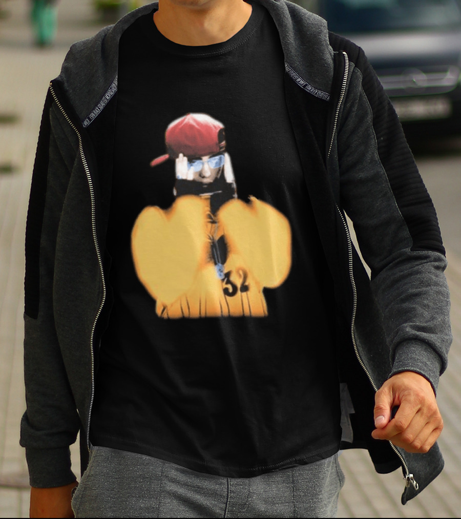 Billie Eilish Glasses Hit Me Hard And Soft Tour 2024 2025 Red Cap Style 32 T-Shirt