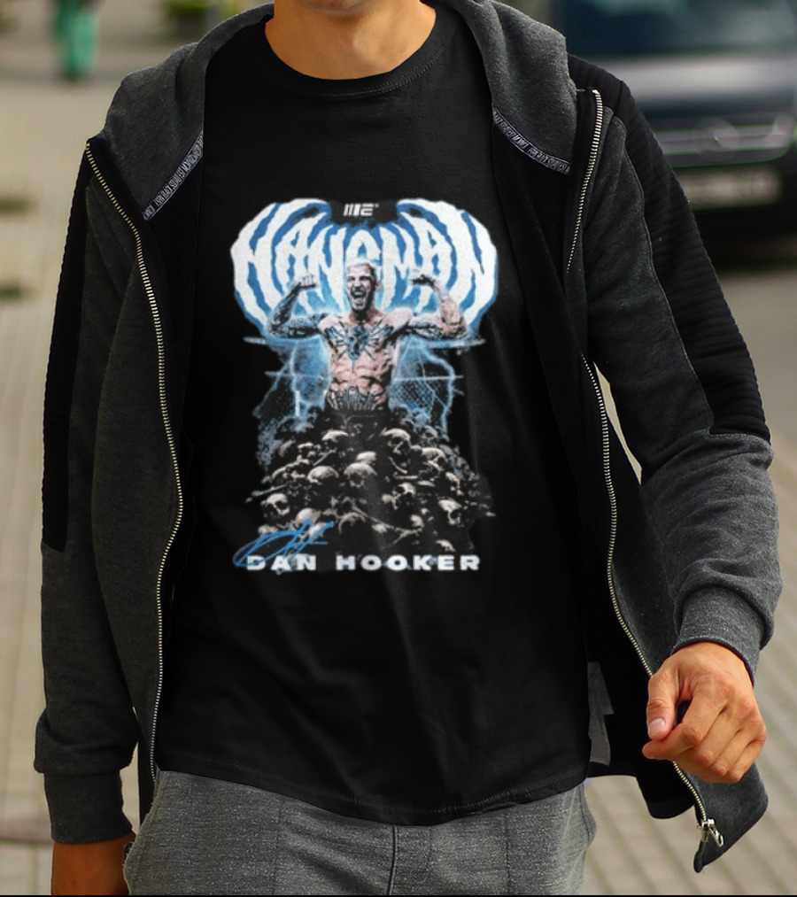 NANMAN Dan Hooker UFC Fighter Skulls Tattoo Champion T-Shirt
