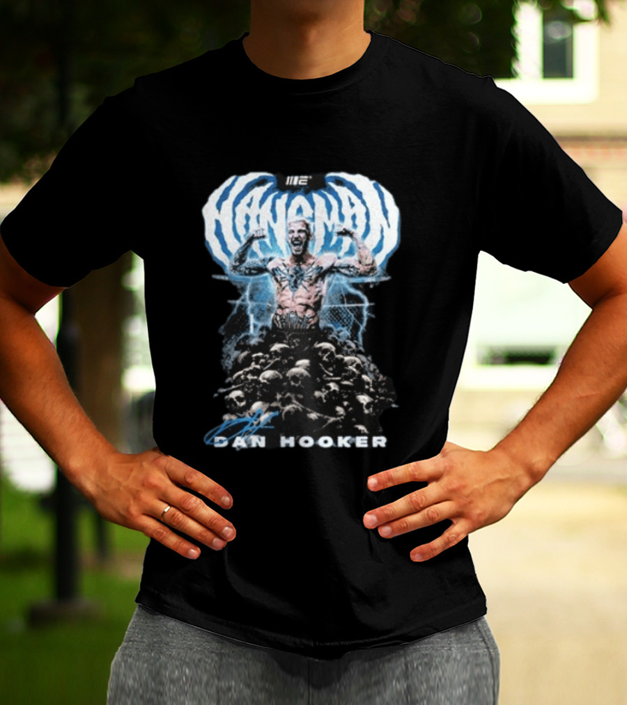 NANMAN Dan Hooker UFC Fighter Skulls Tattoo Champion T-Shirt