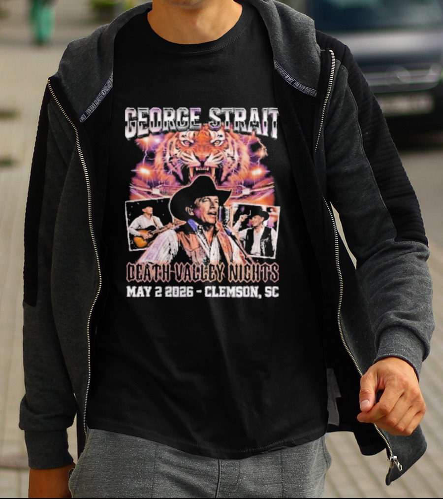George Strait Death Valley Nights May 2 2026 Clemson SC Tigers Concert Event T-Shirt