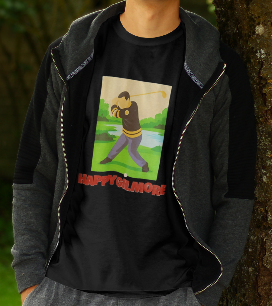 Happy Gilmore Hockey Player Golfing Pittsburgh Penguins T-Shirt