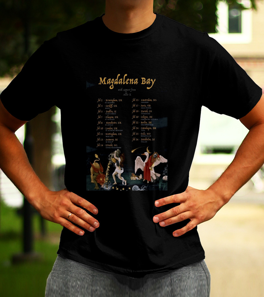 Magdalena Bay Europe Tour 2023 Dates Featuring Allie X T-Shirt