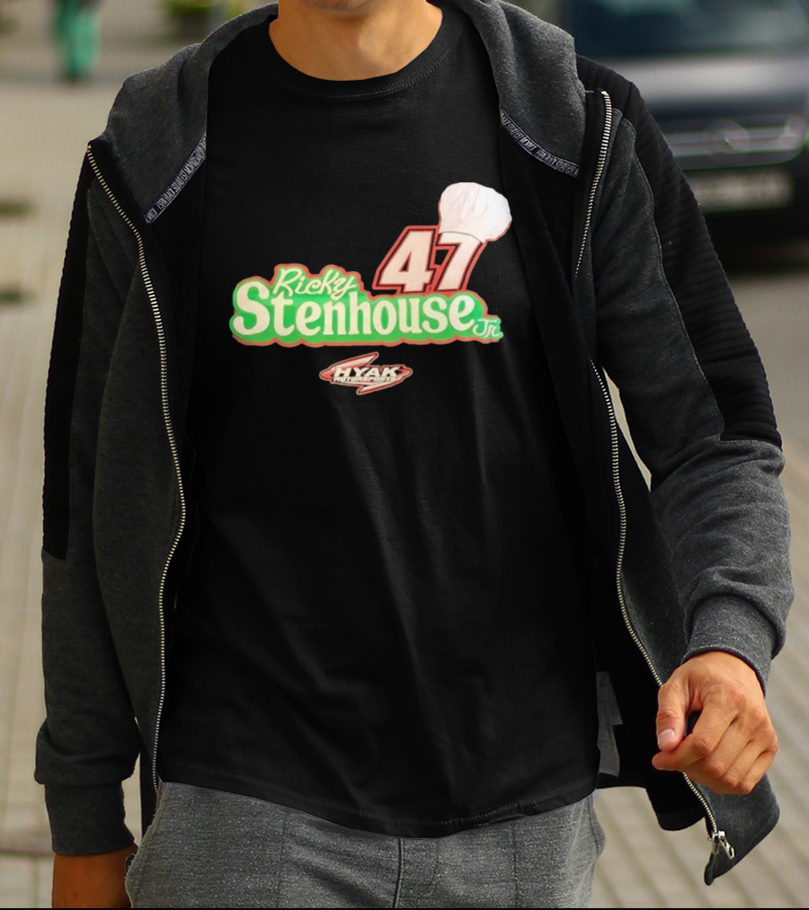 Ricky Stenhouse Jr 47 Hyak Motorsports Chef Hat T-Shirt
