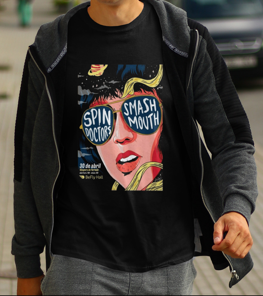 Spin Doctors Smash Mouth Concert 30 De Abril BeFly Hall 2026 Belo Horizonte Brazil T-Shirt