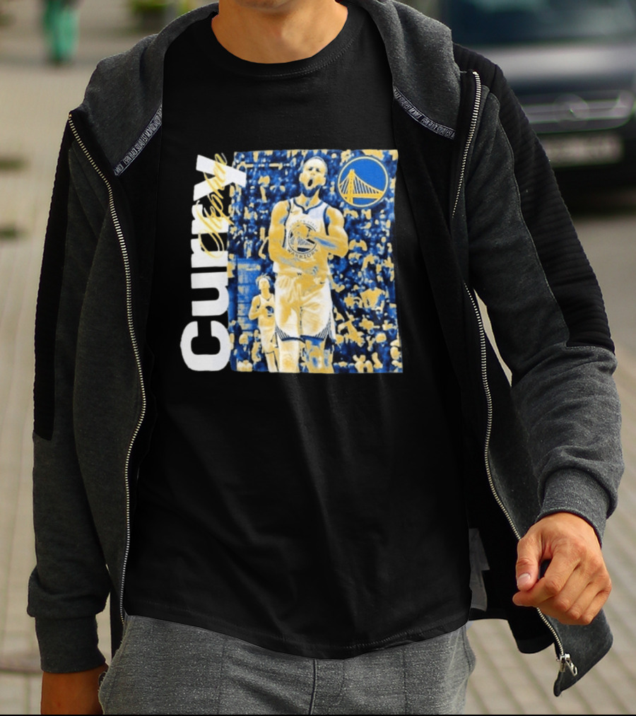 Stephen Curry Golden State Warriors NBA Season Start Action T-Shirt