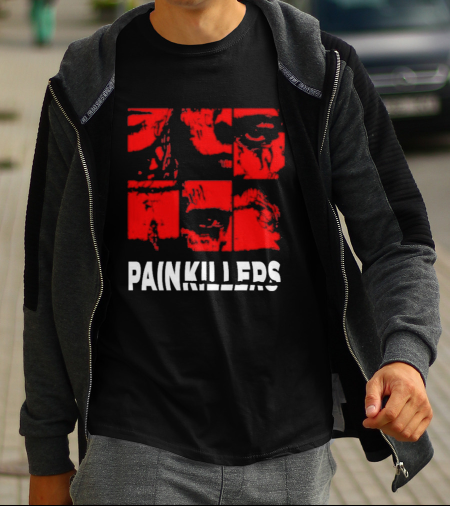 Yzo And Ptk Painkillers Eye Red Faces T-Shirt