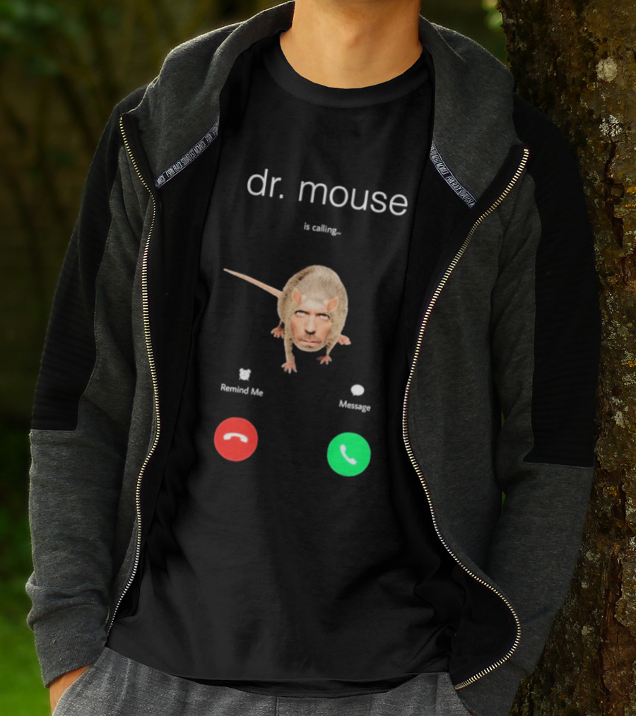 Dr Mouse Caller ID Remind Me Message Decline Accept T-Shirt