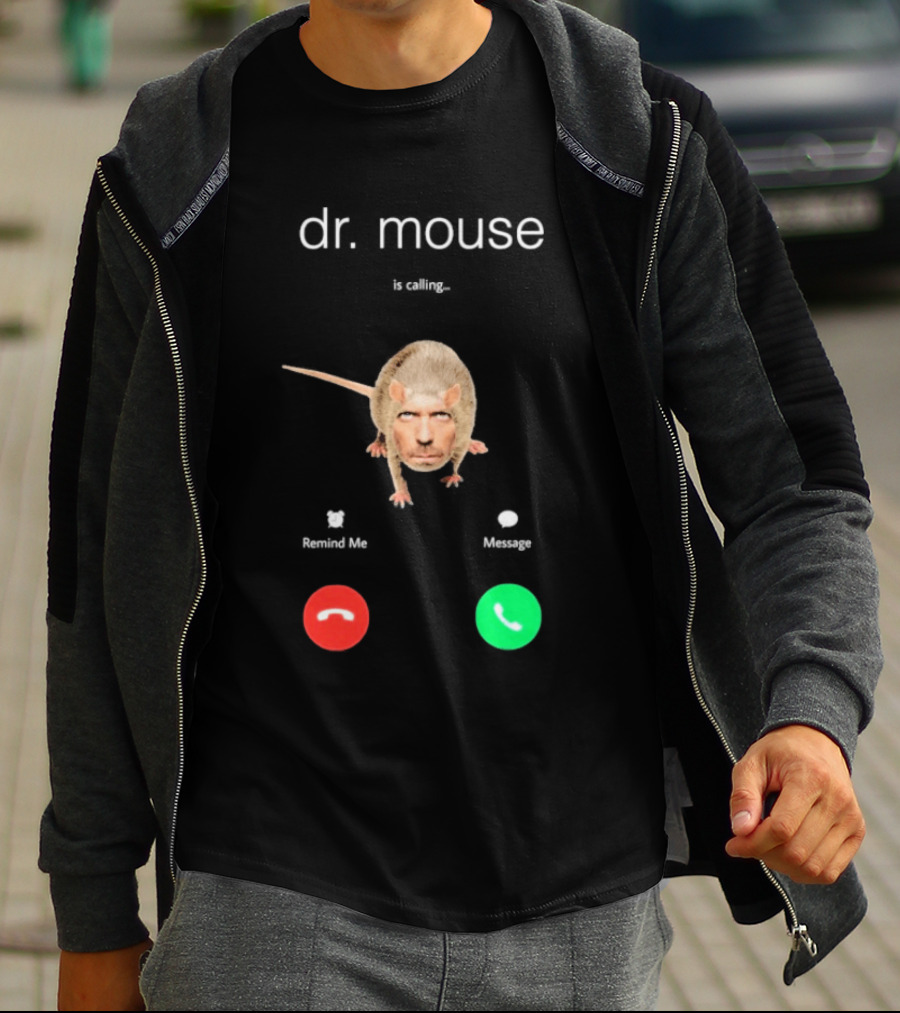 Dr Mouse Caller ID Remind Me Message Decline Accept T-Shirt