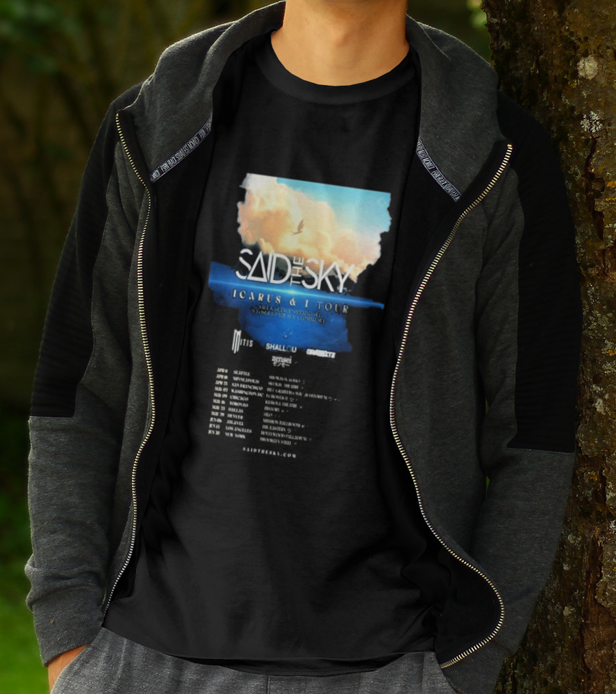 Said The Sky Icarus & I Tour 2026 Dates Clouds Shallou Special Guest T-Shirt